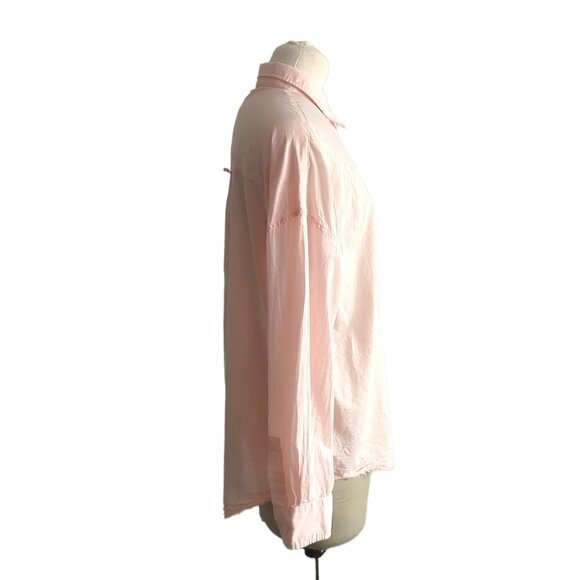 Line Cotton Button Down Shirt - Picture 3 of 6